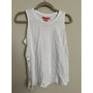 NWT BLANKNYC White Sleeveless Top w/Side Shoestring Closure - Size XL